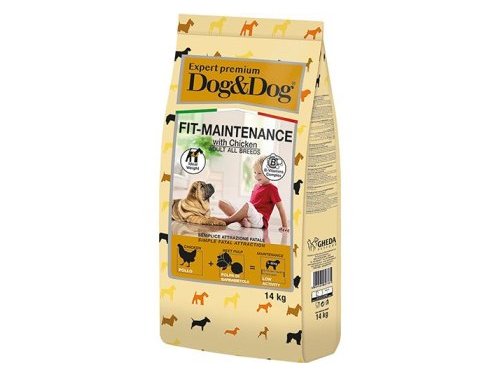 Сухой корм DOG&DOG EXPERT PREMIUM ADULT FIT-MAINTENANCE CHICKEN   Дог и Дог для взрослых собак для Контроля веса с Курицей 14 кг
