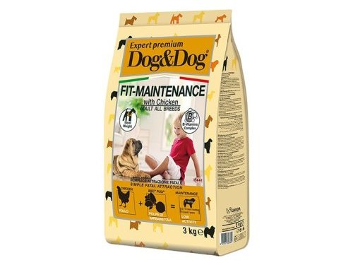 Сухой корм DOG&DOG EXPERT PREMIUM ADULT FIT-MAINTENANCE CHICKEN   Дог и Дог для взрослых собак для Контроля веса с Курицей 3 кг