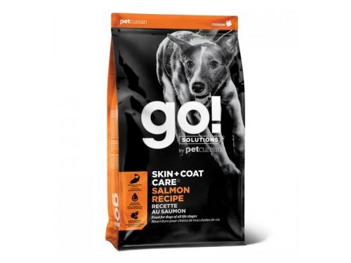 GO! SKIN + COAT CARE SALMON RECIPE Сухой Беззерновой корм Гоу для Щенков и собак свежий Лосось овсянка 5,45 кг